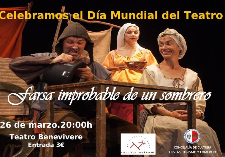 Bembibre celebra el Día del Teatro con la obra 'Farsa de improbable de un sombrero'