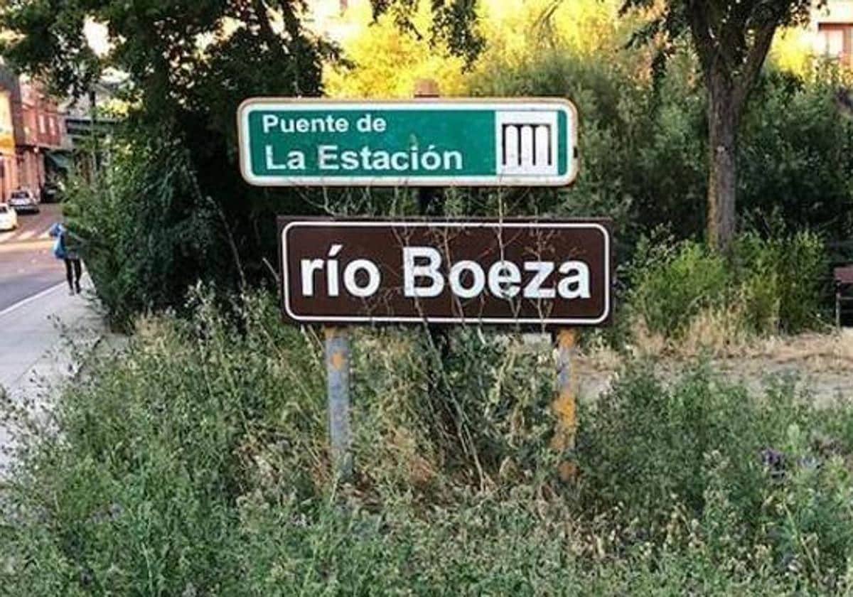 Río Boeza a su paso por Bembibre.