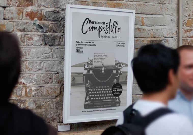 Cartel del recital poético 'Versos en Compostilla'.