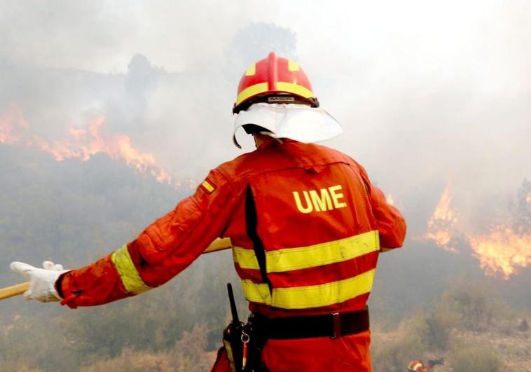 La UME se prepara en Torre del Bierzo para la lucha contra incendios forestales en Castilla y León