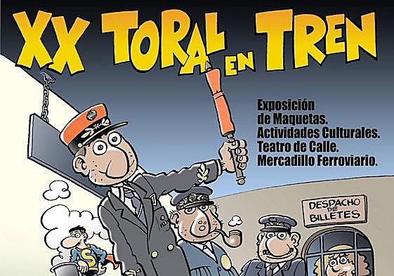 Cartel de la vigésima edición de Toral en tren.
