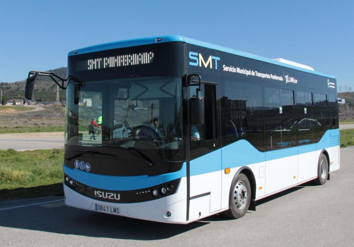 Autobús del Servicio Municipal de Transporte de Ponferrada.