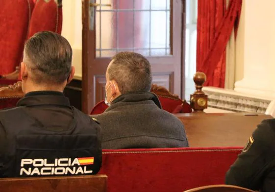 Imagen del acusado en la Audiencia Provincial de León.