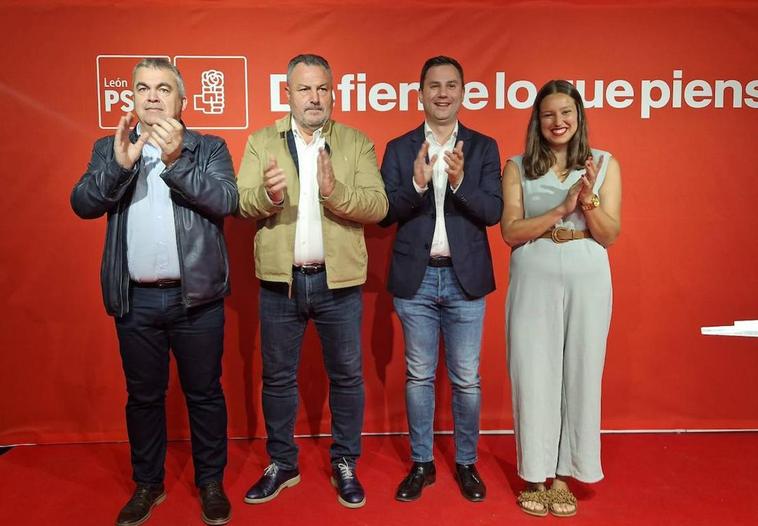 Santos Cerdán respalda al PSOE de Camponaraya recordando que «los avances se consiguen de la mano del socialismo y de alcaldes como Morán»