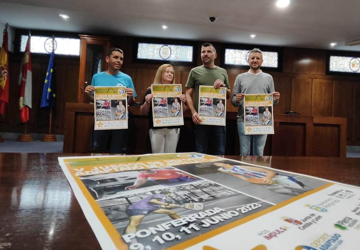 Presentación de los V Juegos Deportivos Regionales de Castilla y León en Ponferrada.