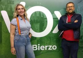 Los concejales de VOX, Patricia González y Gerardo González.