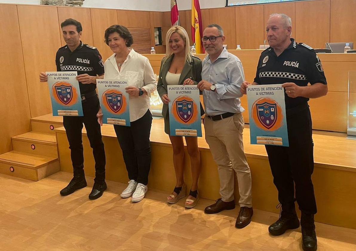 Presentación de los Puntos de Atención a Víctimas durante las fiestas de la Encina de Ponferrada.