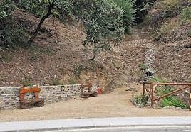 Fuente de Los Colmenares y su entorno tras los trabajos de acondicionamiento.