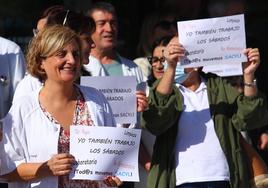 Imagen de la concentración en el Hospital El Bierzo.