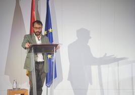 El subsecretario para la Transición Ecológica, durante su intervención en Ponferrada.