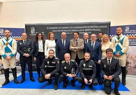 Cuatro policías de Ponferrada condecorados con la medalla al mérito de Castilla y León