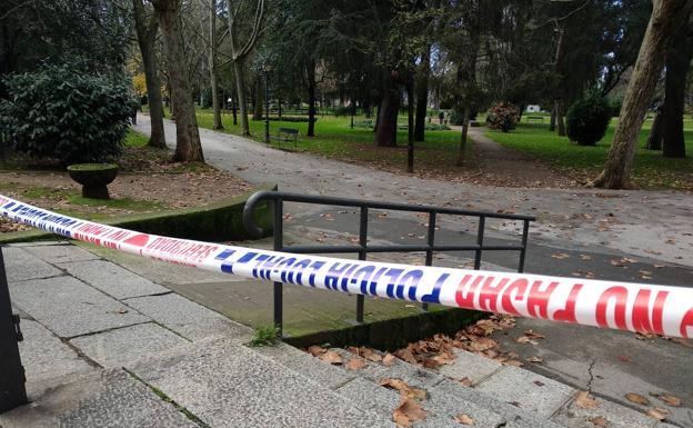 Parque cerrado en Ponferrada.