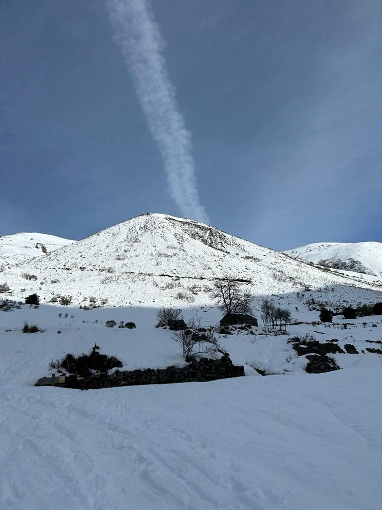 En raquetas de nieve hasta las montañas del Bierzo