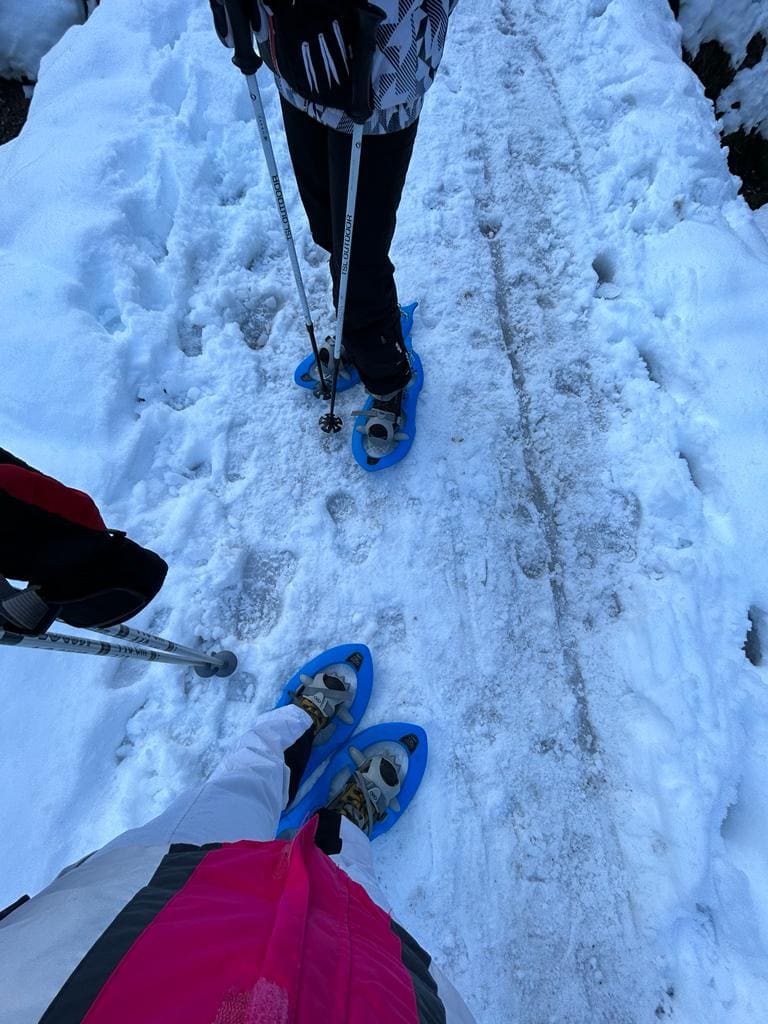 En raquetas de nieve hasta las montañas del Bierzo