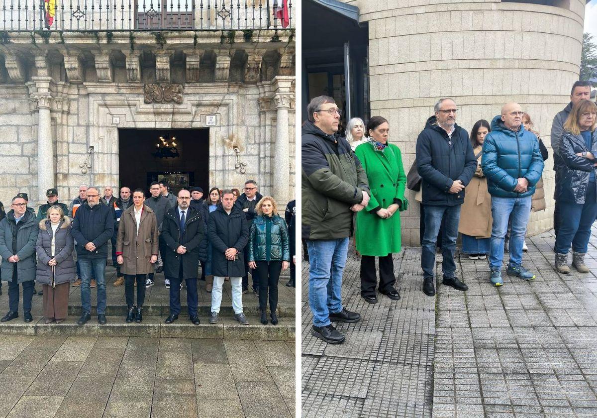 Minuto de silencio de Ponferrada y el Consejo Comarcal del Bierzo en memoria de las víctimas de los atentados del 11M.