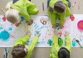 Niños en una escuela infantil.