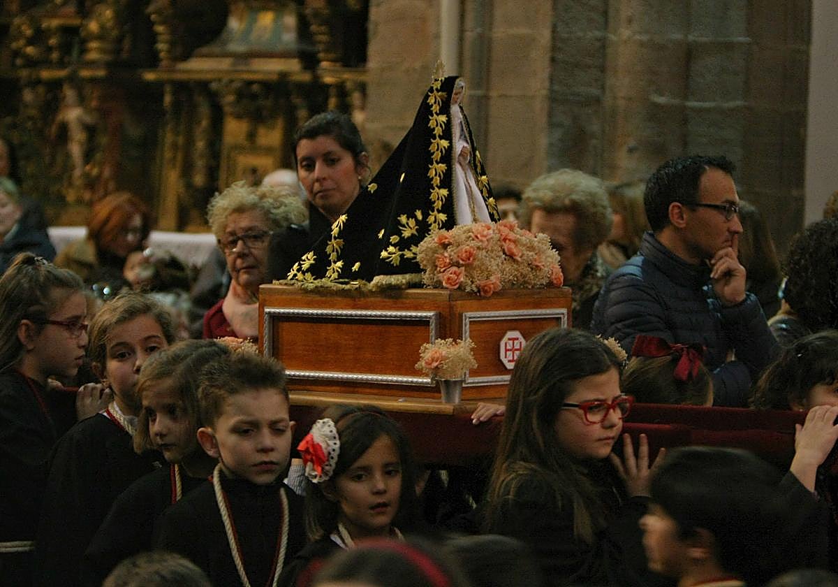 Imagen de archivo de la procesión infantil de Ponferrada.