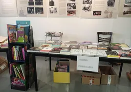 Imagen de la primera edición de la Feria del Libro del Mundo Rural del Bierzo en la localidad ponferradina de Lombillo.