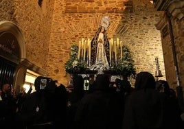 Procesión de La Soledad en la Semana Santa de Ponferrada.