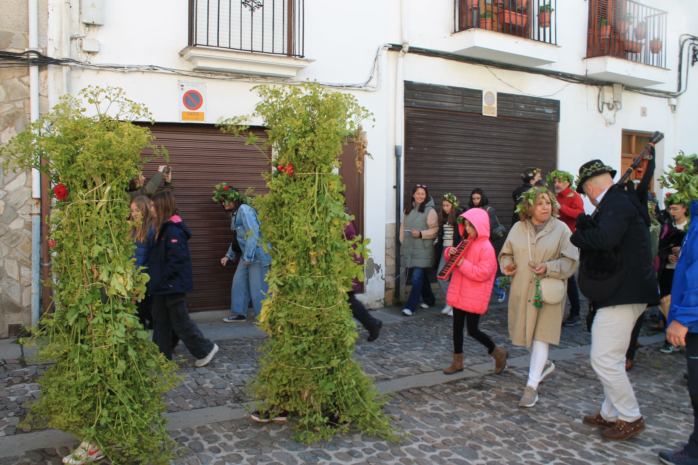 Los Maios tiñen de verde Villafranca