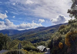 Imagen de los montes de la Cabrera.