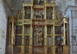 Retablo de la Trinidad de la Colegiata de Villafranca del Bierzo.