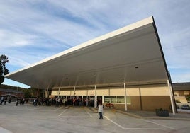 Imagen de la estación de autobuses de Bembibre.