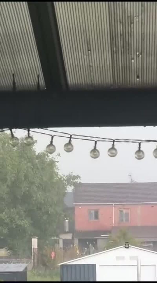 Fuerte granizada en El Bierzo