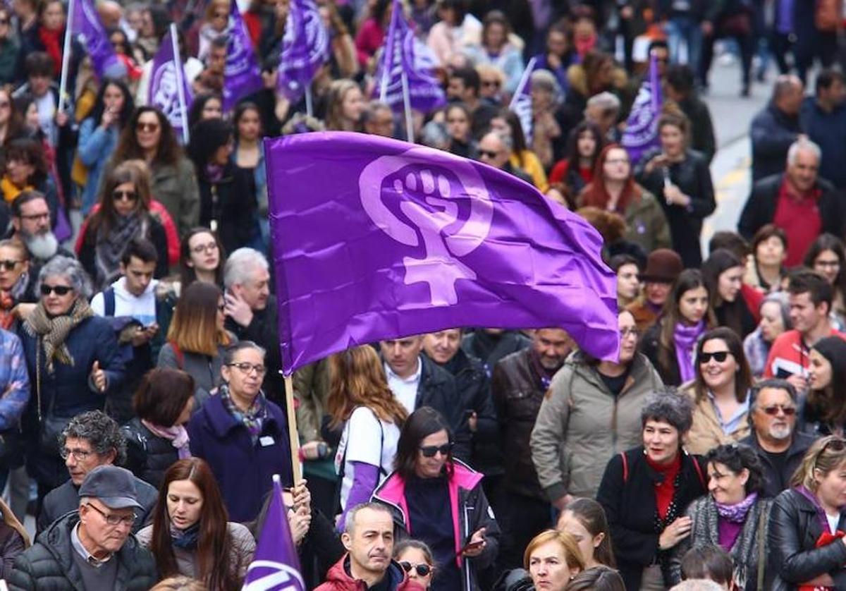 Imagen de archivo de una manifestación del Día de la Mujer en Ponferrada..