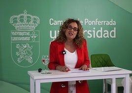 La vicerrectora del Campus del Bierzo, Pilar Marqués, desgranó los objetivos del nuevo equipo directivo.