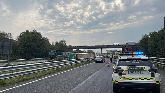 Muere un camionero ponferradino en un accidente en la A-6 en Lugo