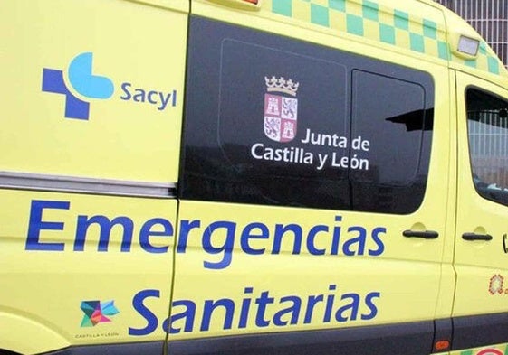 Una ambulancia como la que se desplazó al lugar.