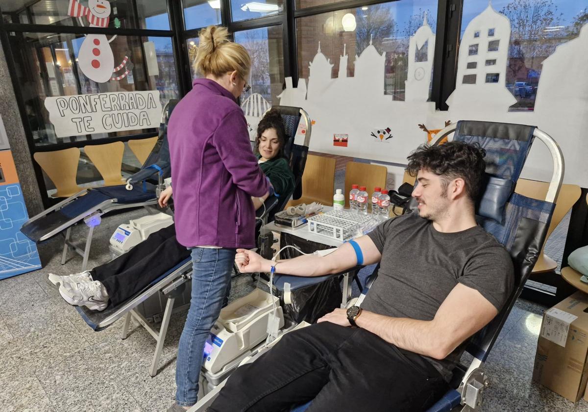 Donaciones de sangre en el Hospital El Bierzo.