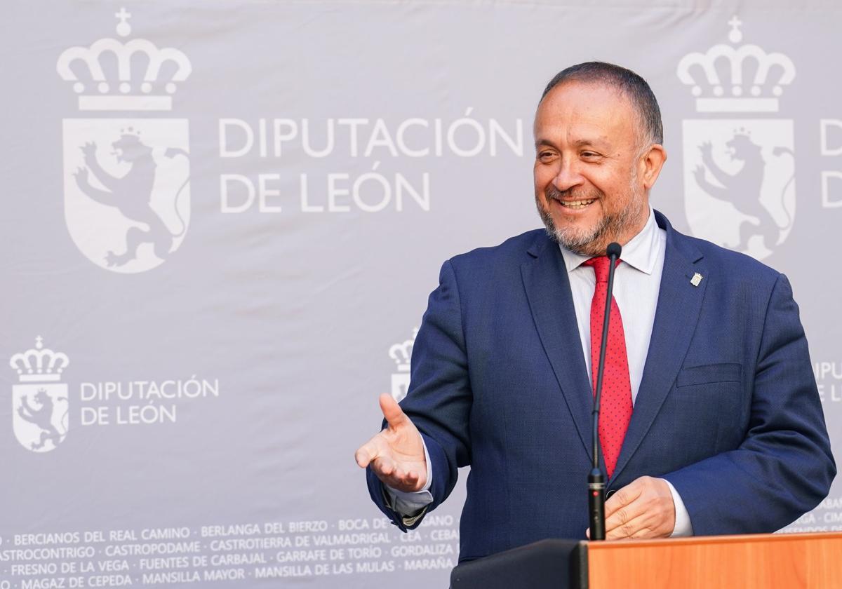 El presidente de la Diputación de León, Álvarez Courel, en una imagen de archivo.