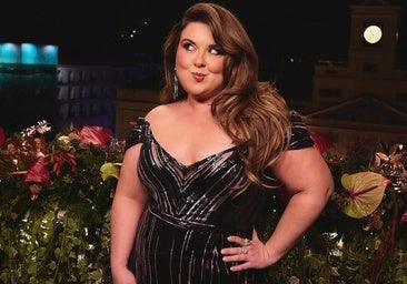 El espectacular vestido de la berciana Silvia Fernández para hacer brillar a Lalachús