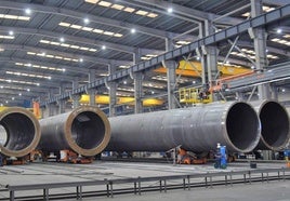 Instalaciones de la planta de Emobi en el polígono industrial de La Llanada en Ponferrada.