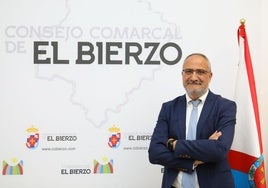 El presidente del Consejo Comarcal del Bierzo, Olegario Ramón.