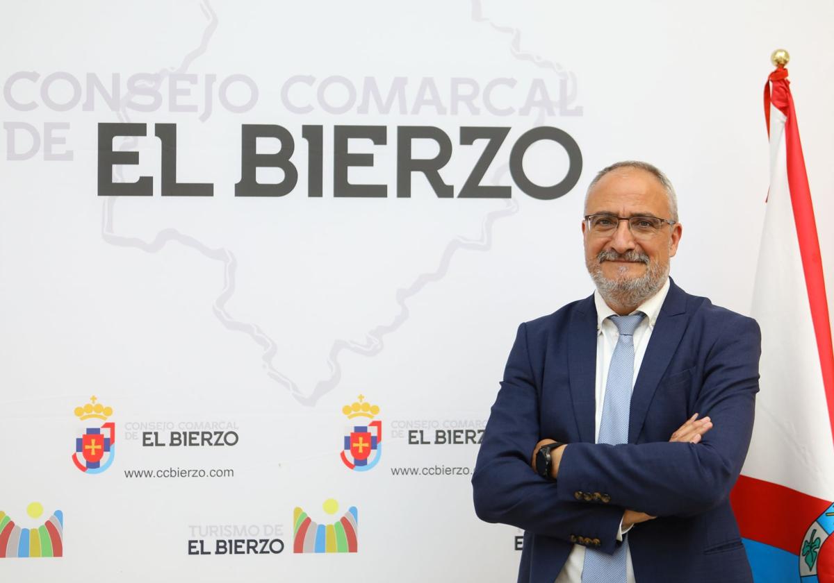 El presidente del Consejo Comarcal del Bierzo, Olegario Ramón.