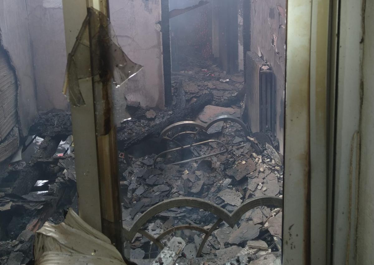 Imagen secundaria 1 - Las viviendas afectadas por este incendio.