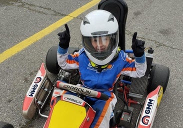 Aitor Otamendi, el ponferradino de 6 años que hace historia en el karting