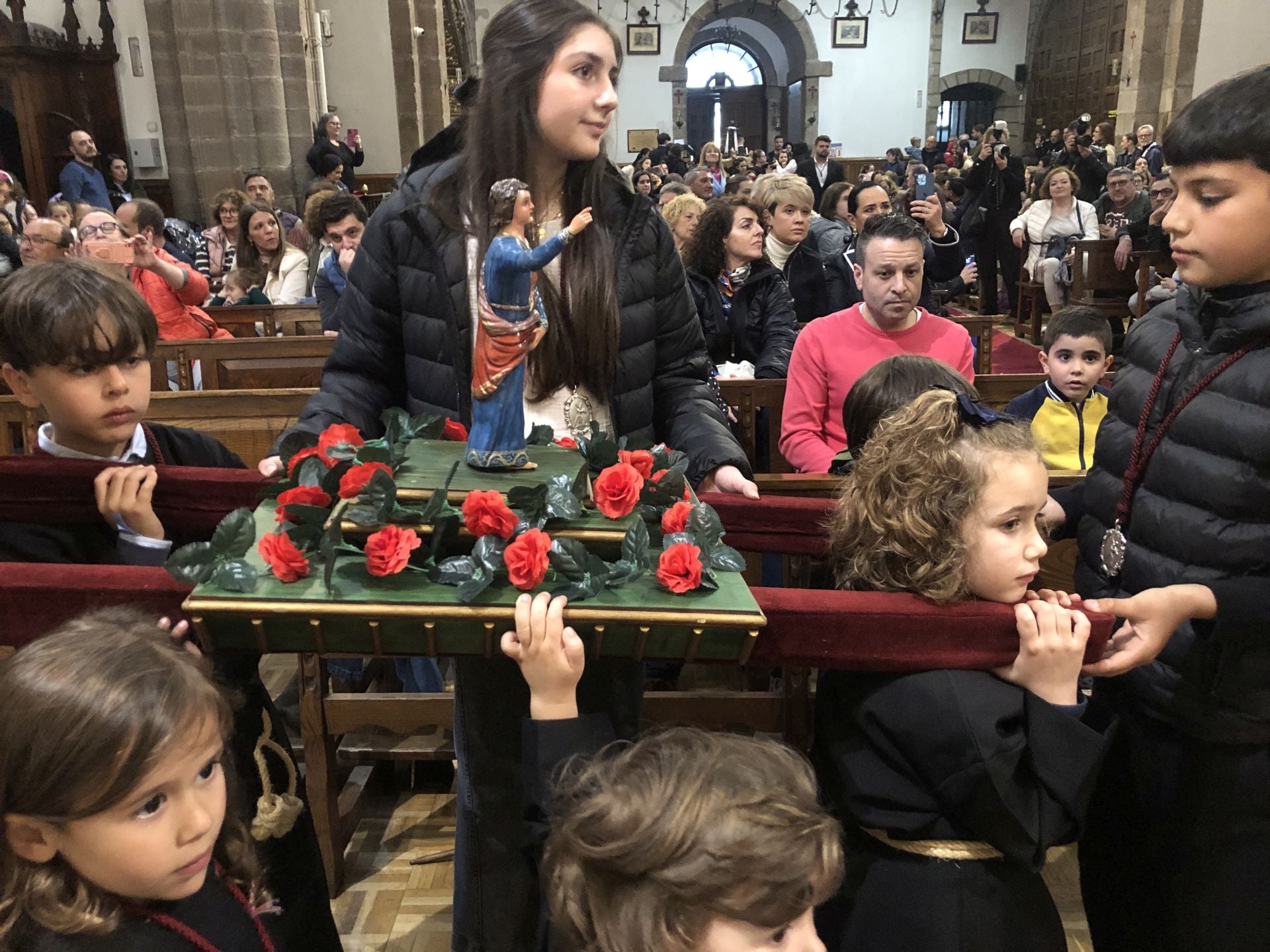 Procesión infantil en Ponferrada.