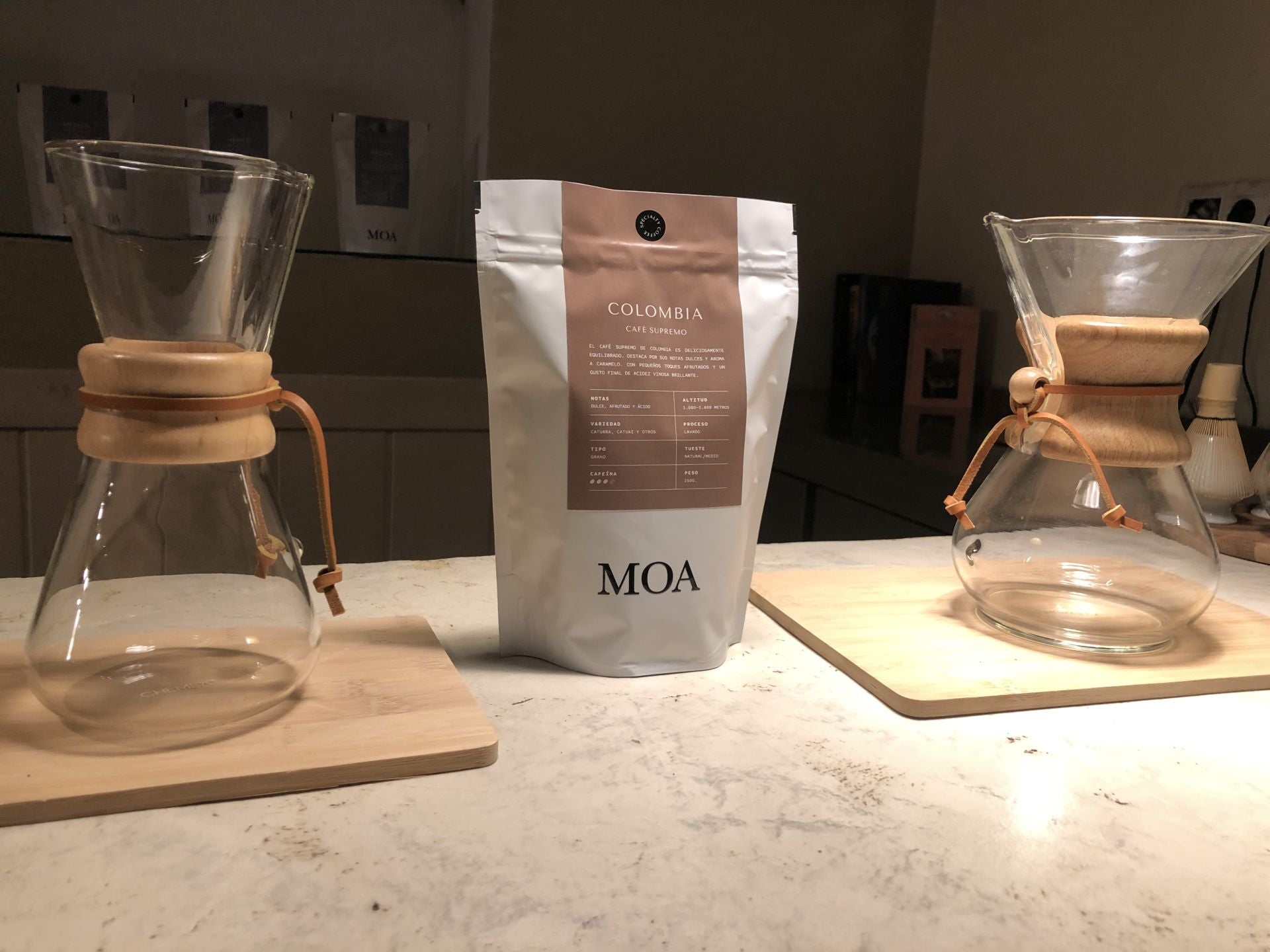 El MOA The Bakery ofrece su propio café de especialidad.