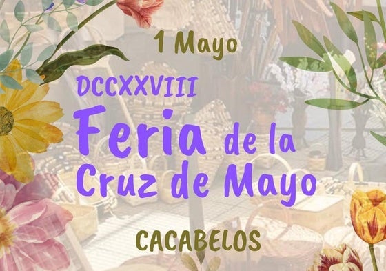 Cartel de la Feria de la Cruz de Mayo de Cacabelos.