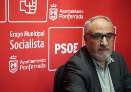 El portavoz municipal del PSOE de Ponferrada, Olegario Ramón, en una imagen de archivo.