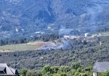 Días sin lluvia y calor traen el primer incendio de la temporada en León