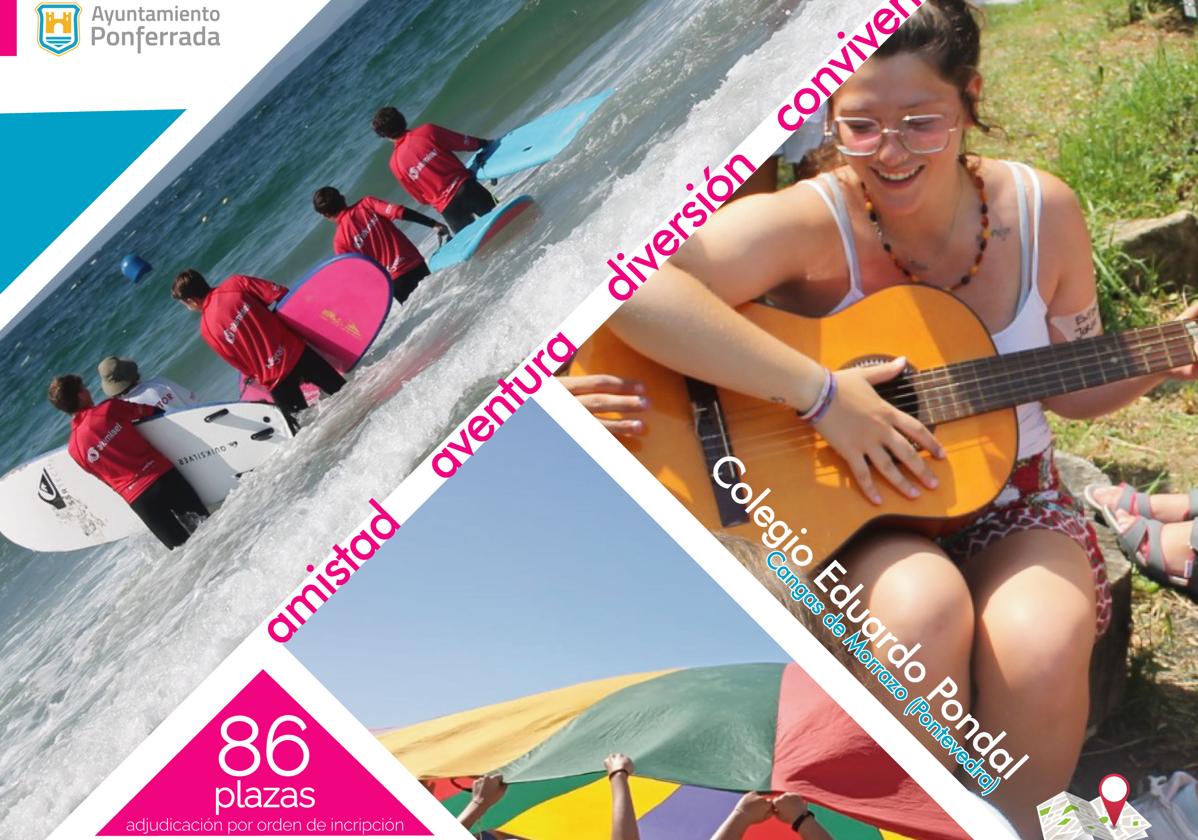 Cartel del campamento.