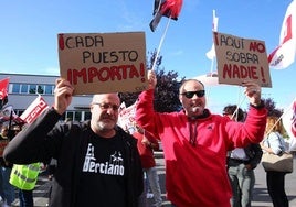 Imagen de archivo una concentración de protesta de la plantilla de Teleperformance en Ponferrada por el anterior ERE.