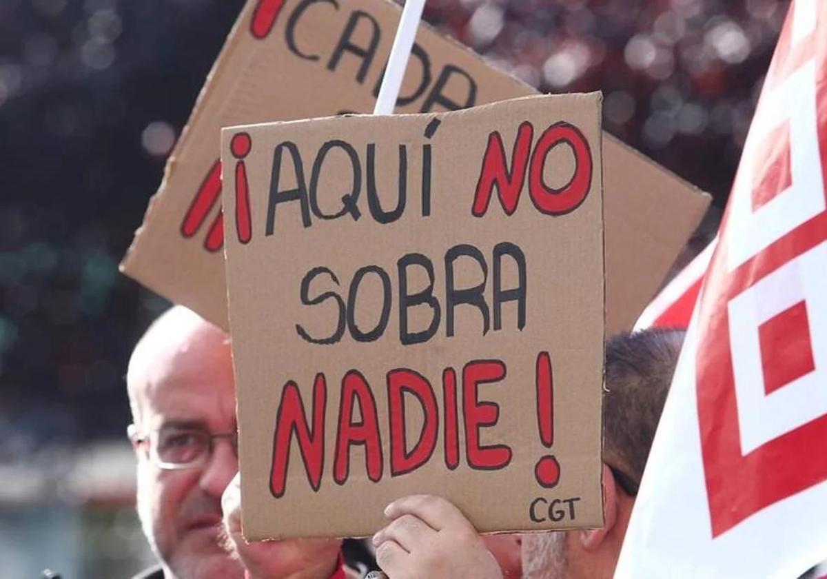Imagen de archivo de una protesta en Teleperformance Ponferrada.