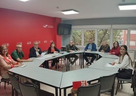 Imagen de la última reunión de la Comisión Ejecutiva Municipal del PSOE de Ponferrada.