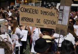 Imagen de la manifestación en el Bierzo.